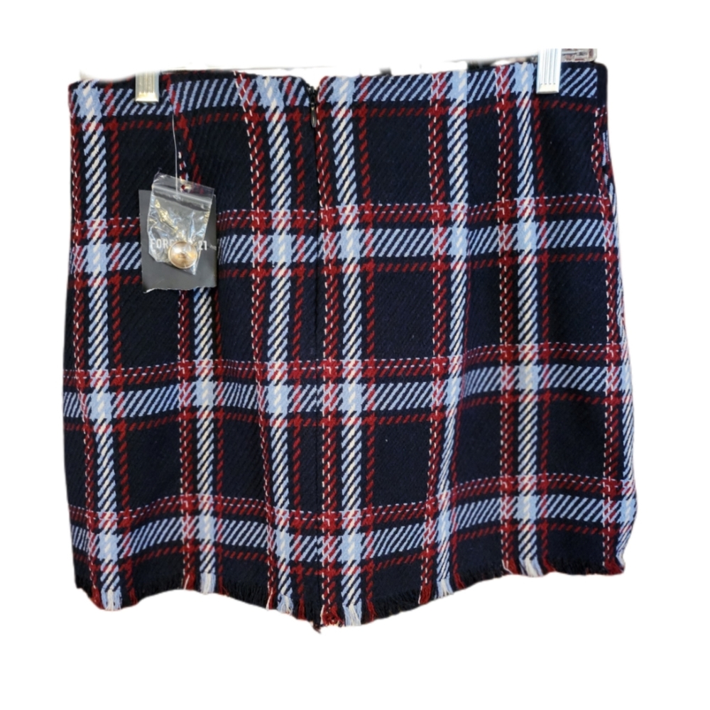 FOREVER 21, 5 FRONT BUTTON WOOL BLEND SKIRT, SIZE M NWT - Picture 3 of 5